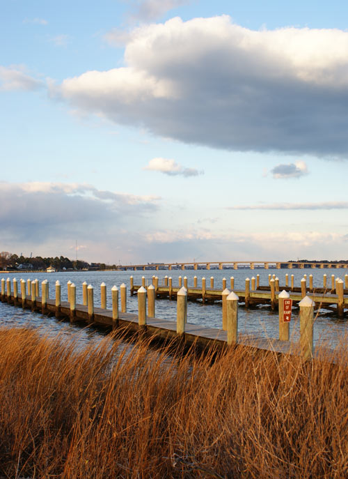 lovely view of pier on the ocean