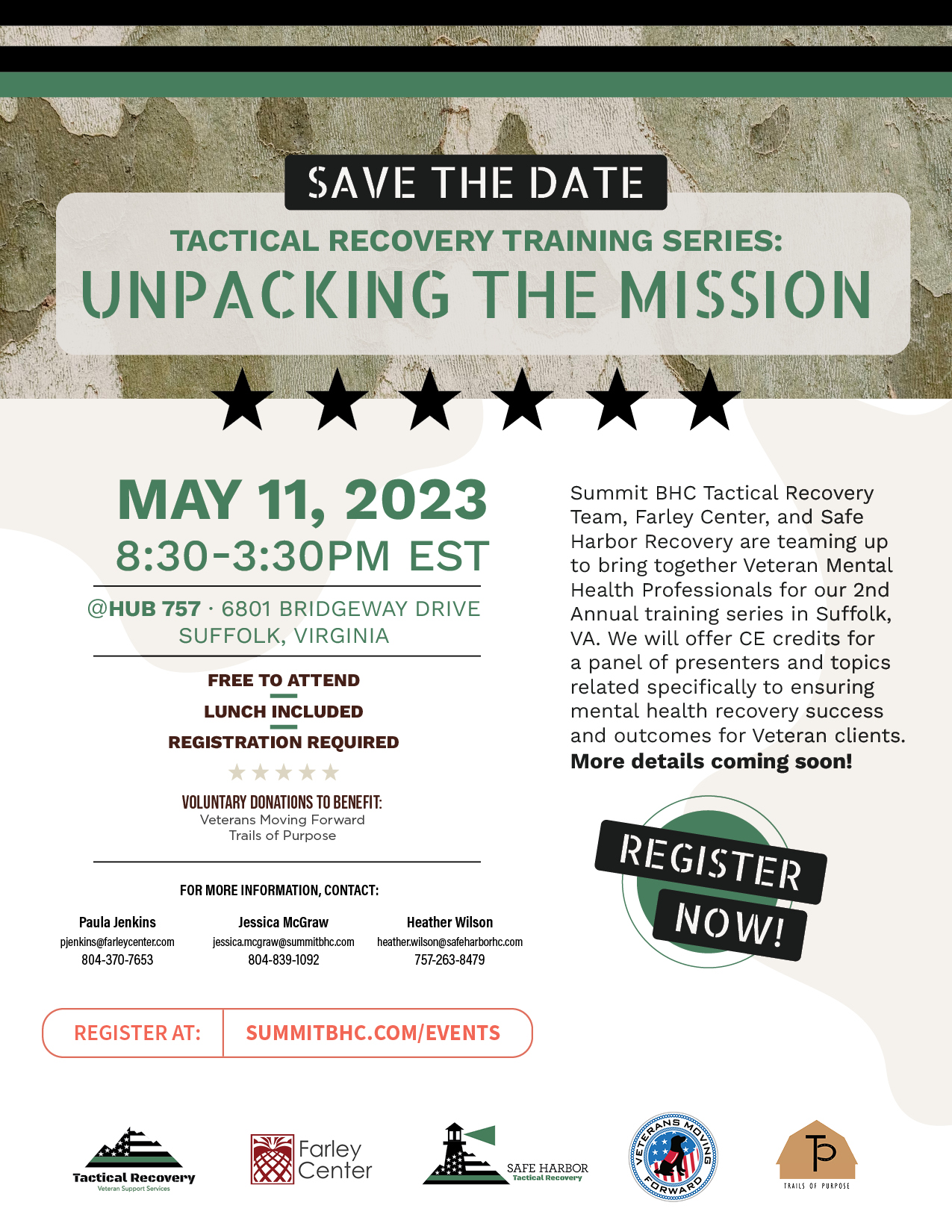 <br />
Unpacking the Mission. A Tactical Recovery Training Series Event